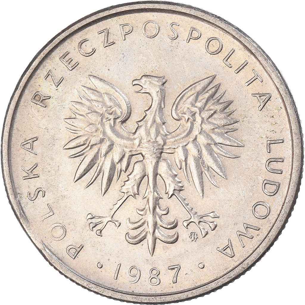 Moneda, Polonia, 10 Zlotych, 1987
