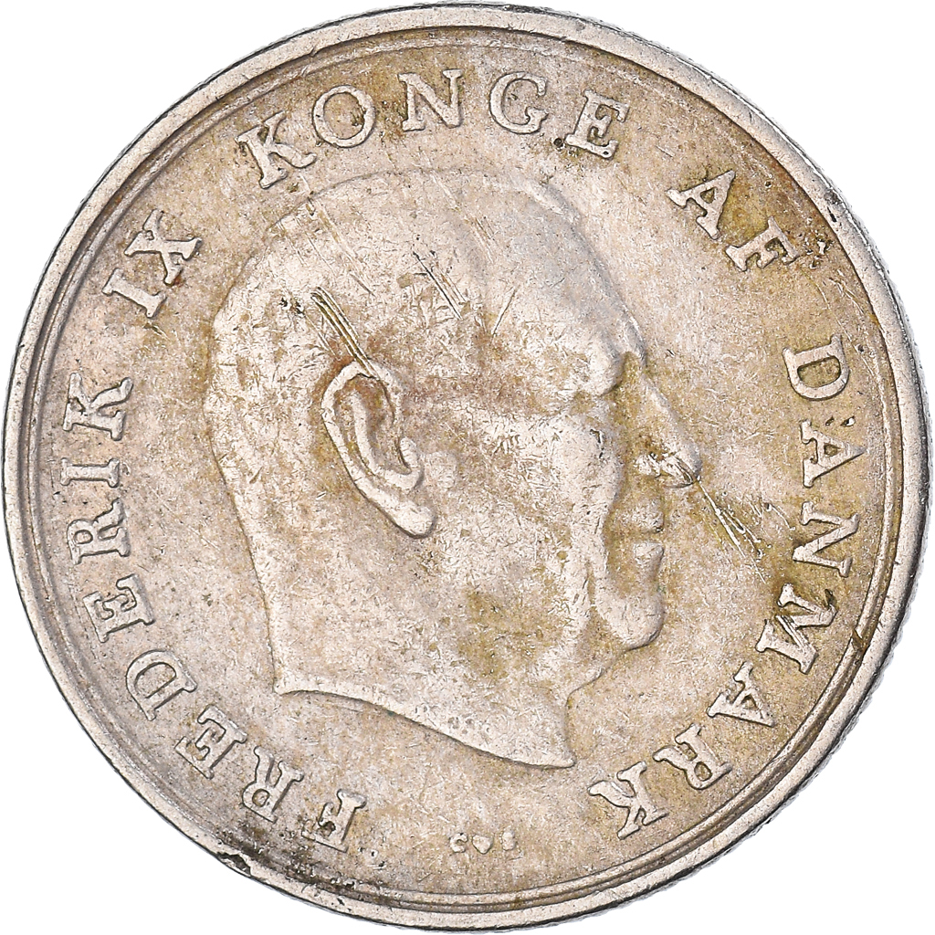 Moneda, Dinamarca, Krone, 1964