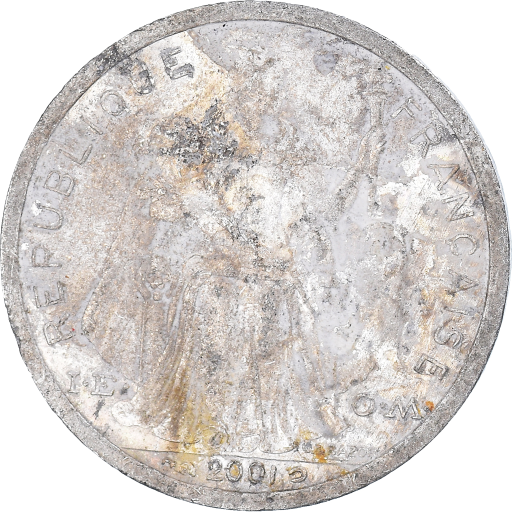 Moneda, Polinesia francesa, Franc, 2001