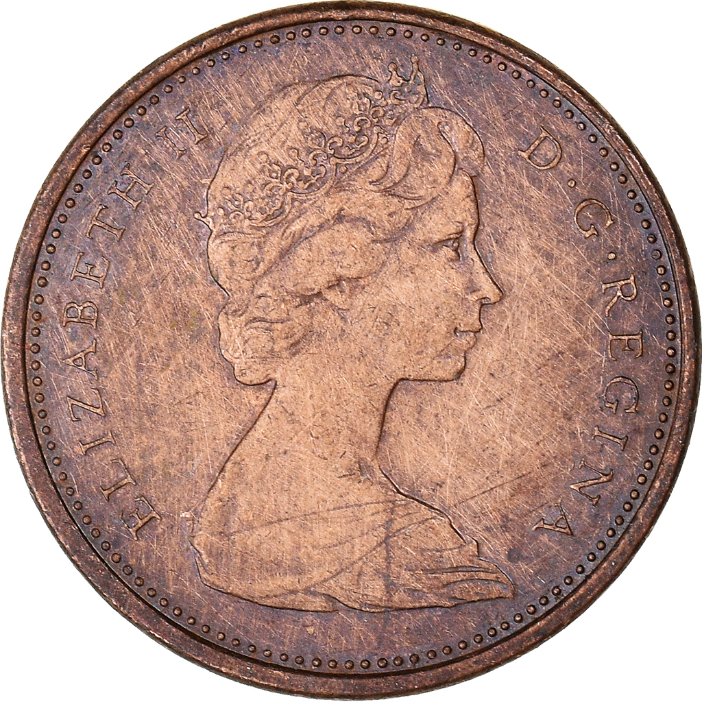 Moneda, Canadá, Cent, 1967