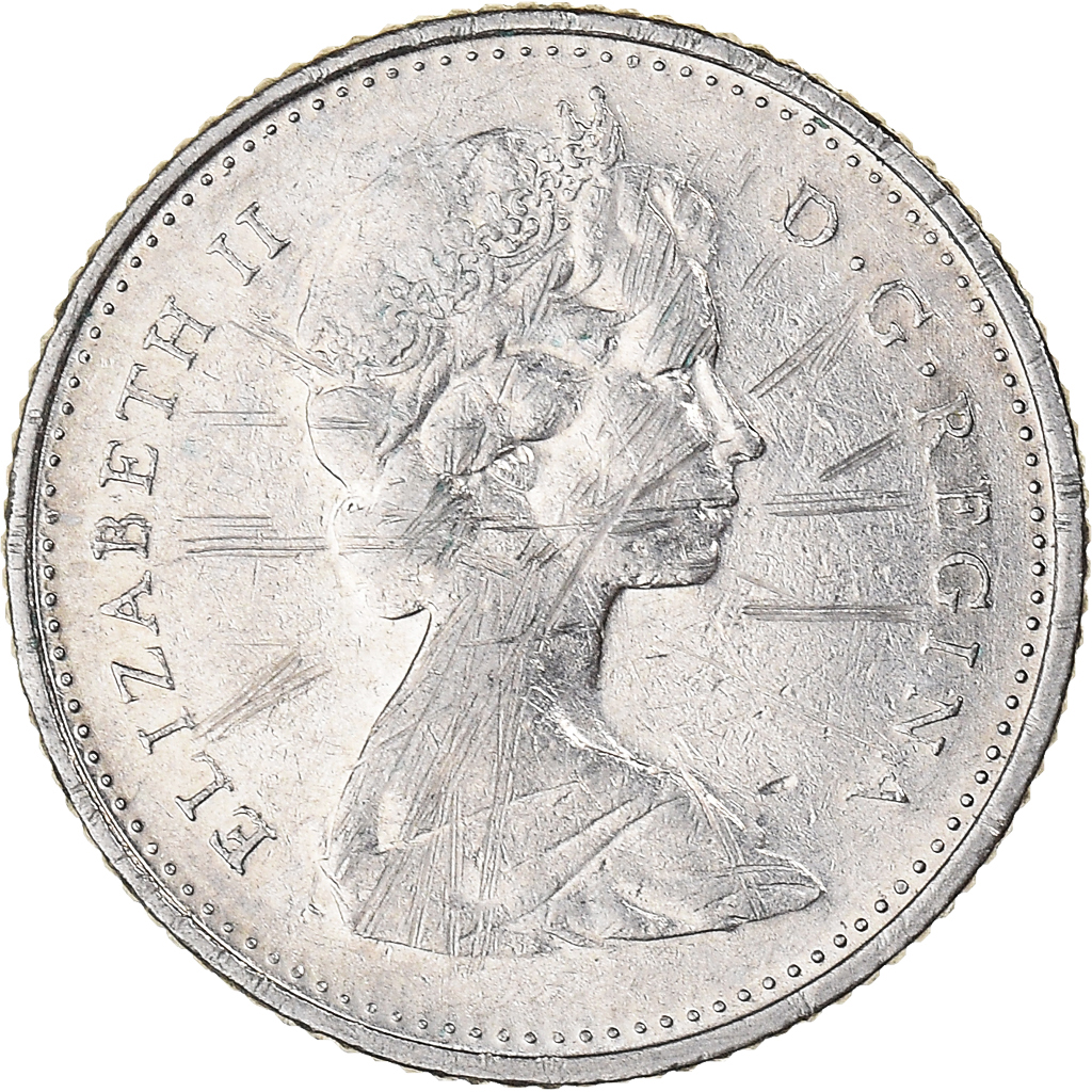 Moneda, Canadá, 10 Cents, 1977