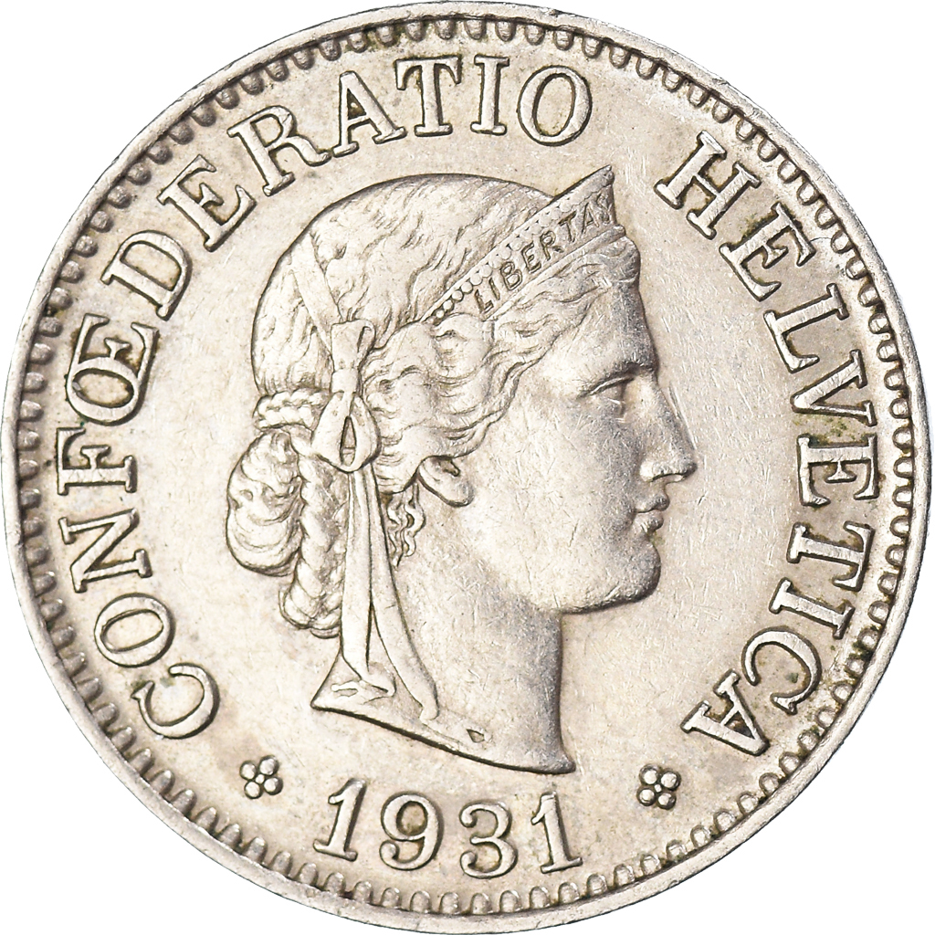 Moneda, Suiza, 10 Rappen, 1931