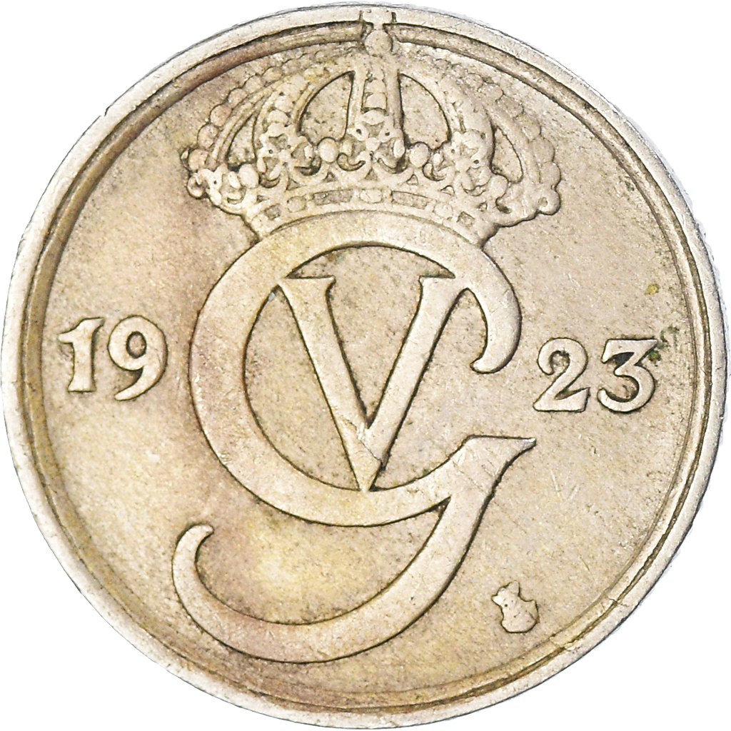 Moneda, Suecia, 10 Öre, 1923