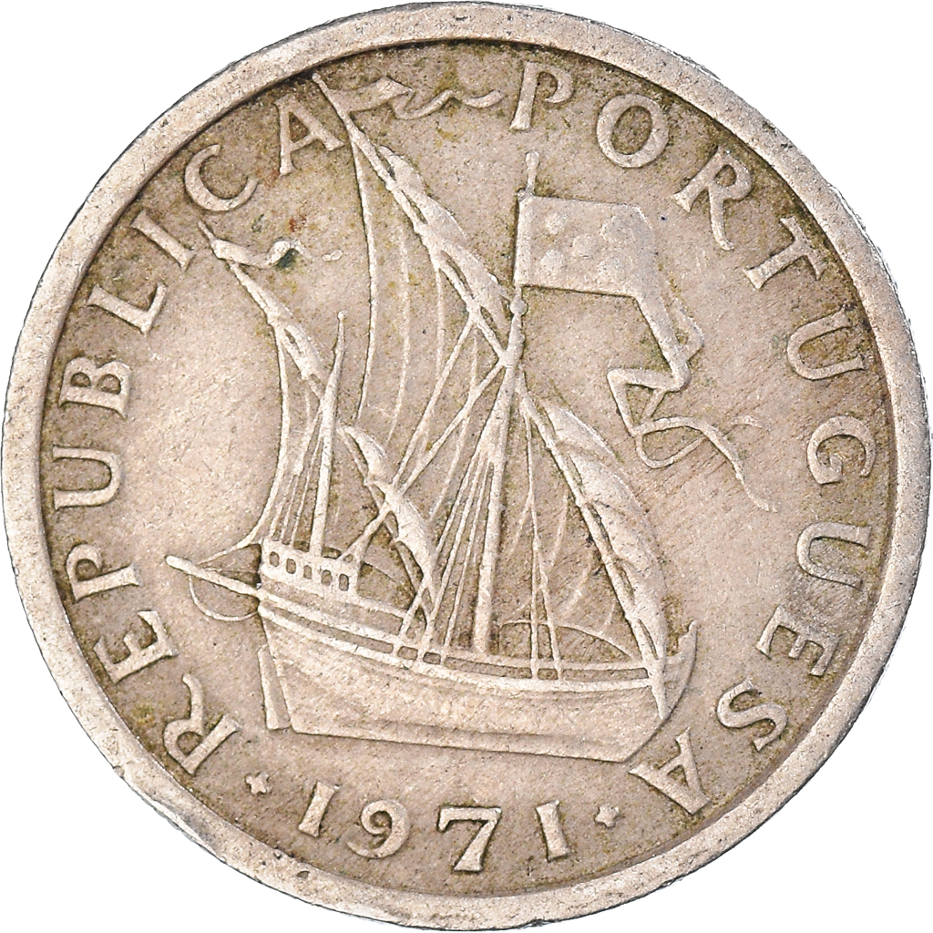 Moneda, Portugal, 2-1/2 Escudos, 1971