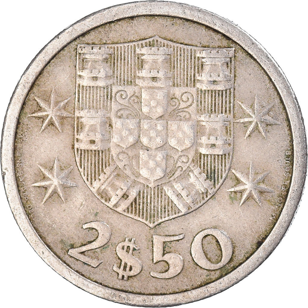 Moneda, Portugal, 2-1/2 Escudos, 1971
