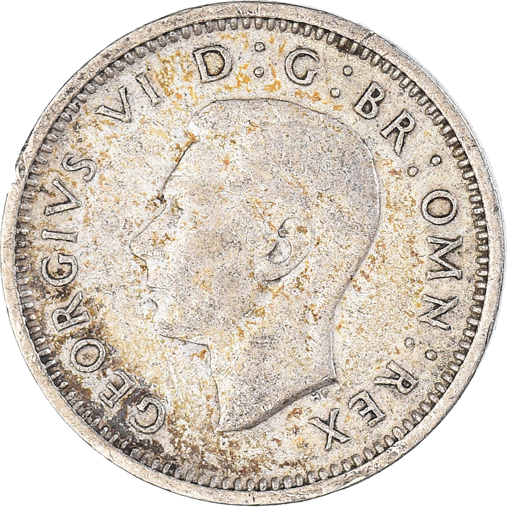 Moneda, Gran Bretaña, 3 Pence, 1938