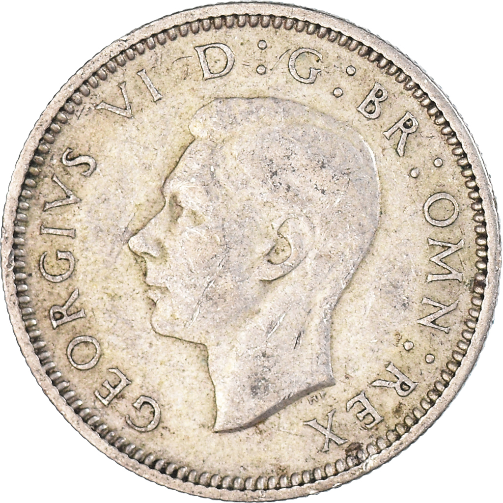 Coin, Great Britain, 6 Pence, 1939