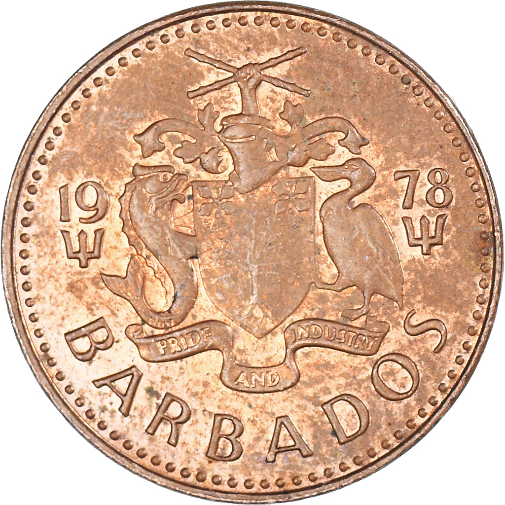 Moneda, Barbados, Cent, 1978