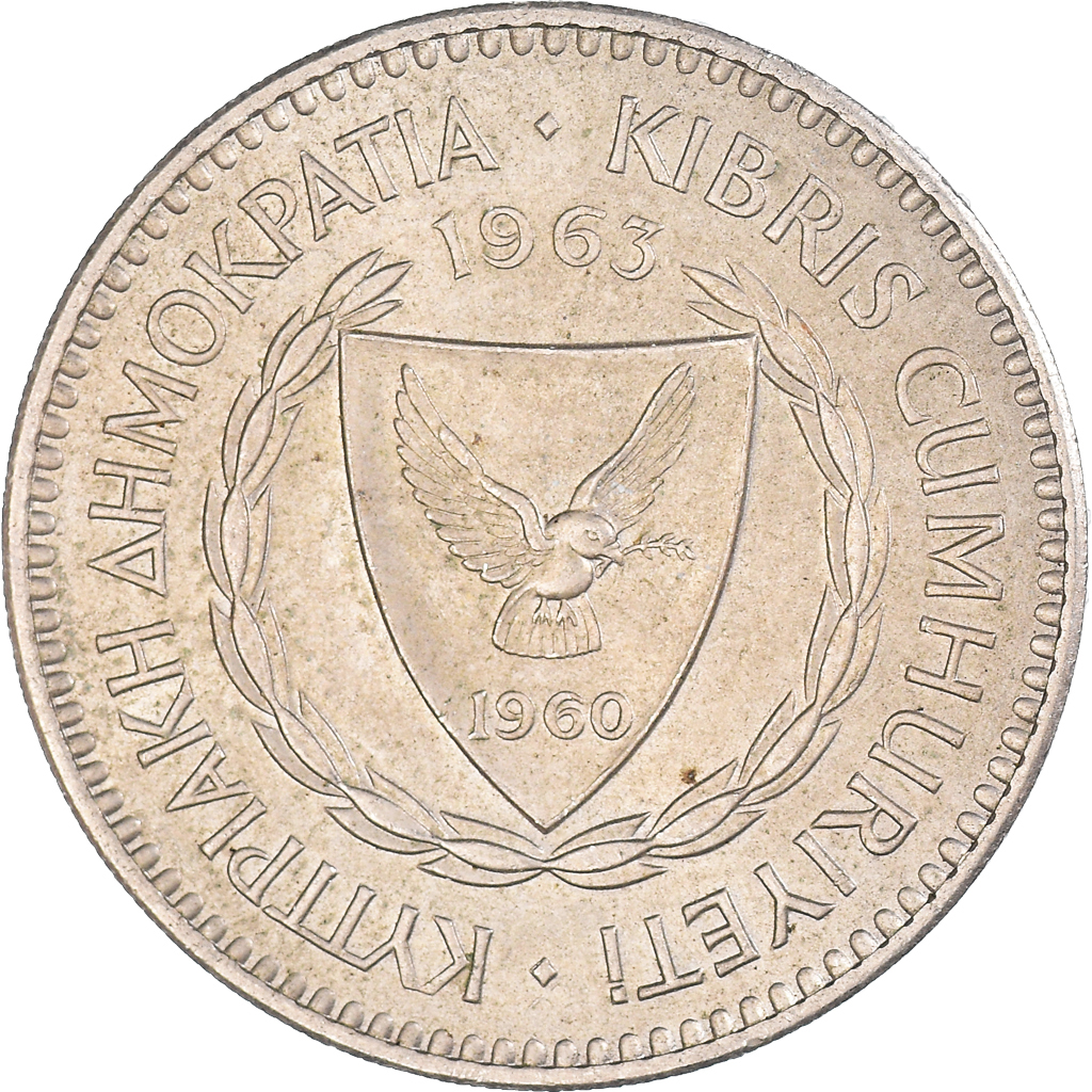 Moneda, Chipre, 100 Cents, 1960