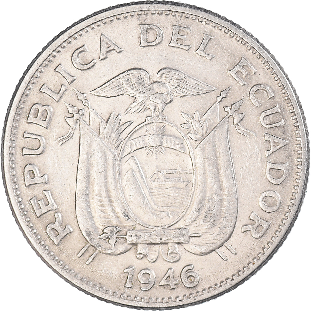 Coin, Ecuador, Sucre, Un, 1946