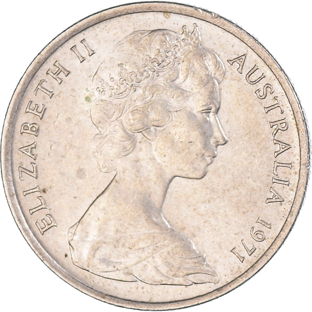 Moneda, Australia, 5 Cents, 1971