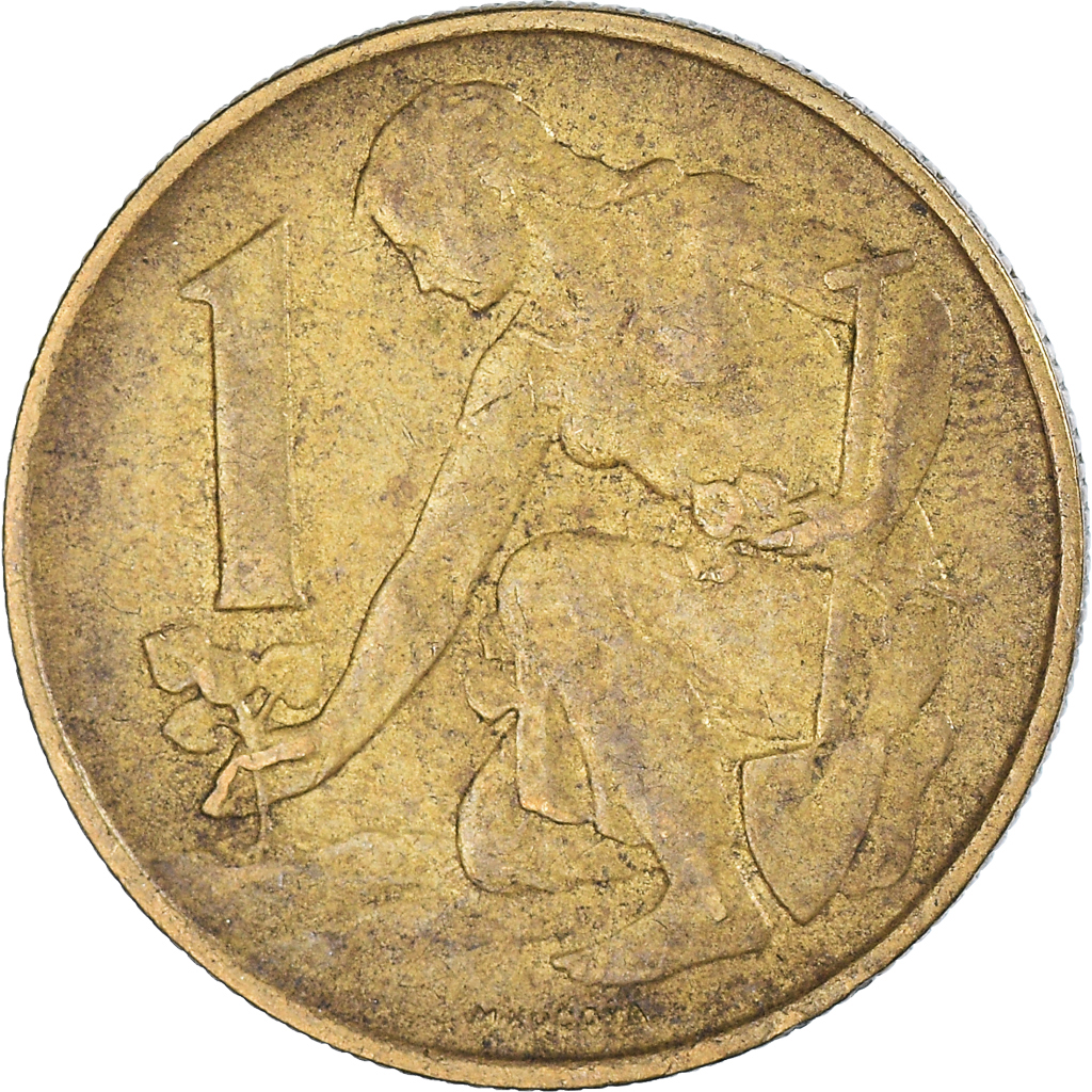 Coin, Czechoslovakia, Haler, 1986