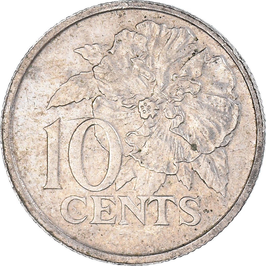 Moneda, TRINIDAD & TOBAGO, 10 Cents, 1977