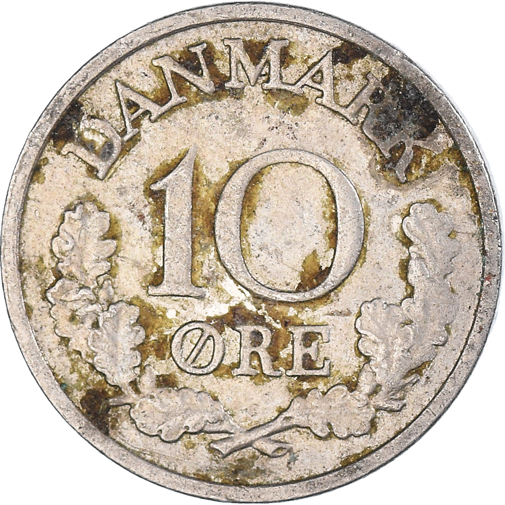 Moneda, Dinamarca, 10 Öre, 1968