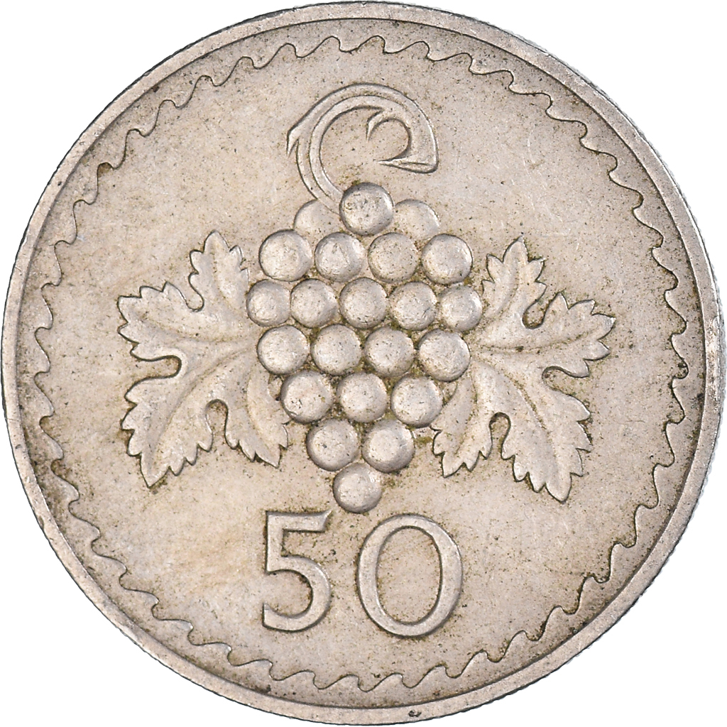 Moneda, Chipre, 50 Mils, 1963