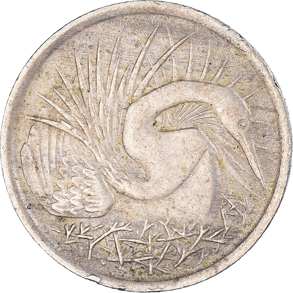 Moneda, Singapur, 5 Cents, 1969