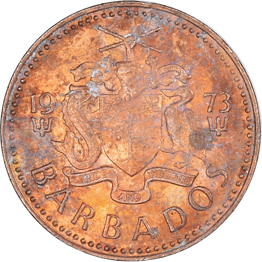 Moneda, Barbados, Cent, 1973