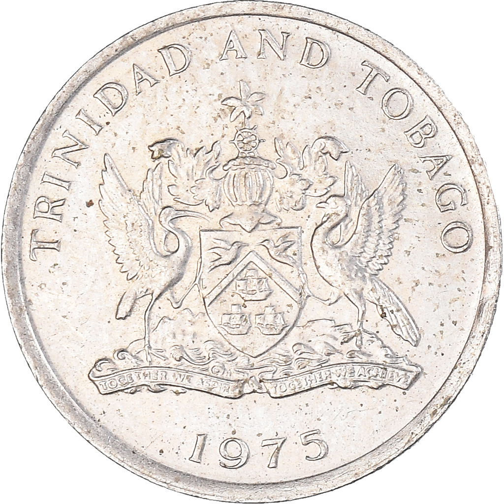 Moneda, TRINIDAD & TOBAGO, 10 Cents, 1975