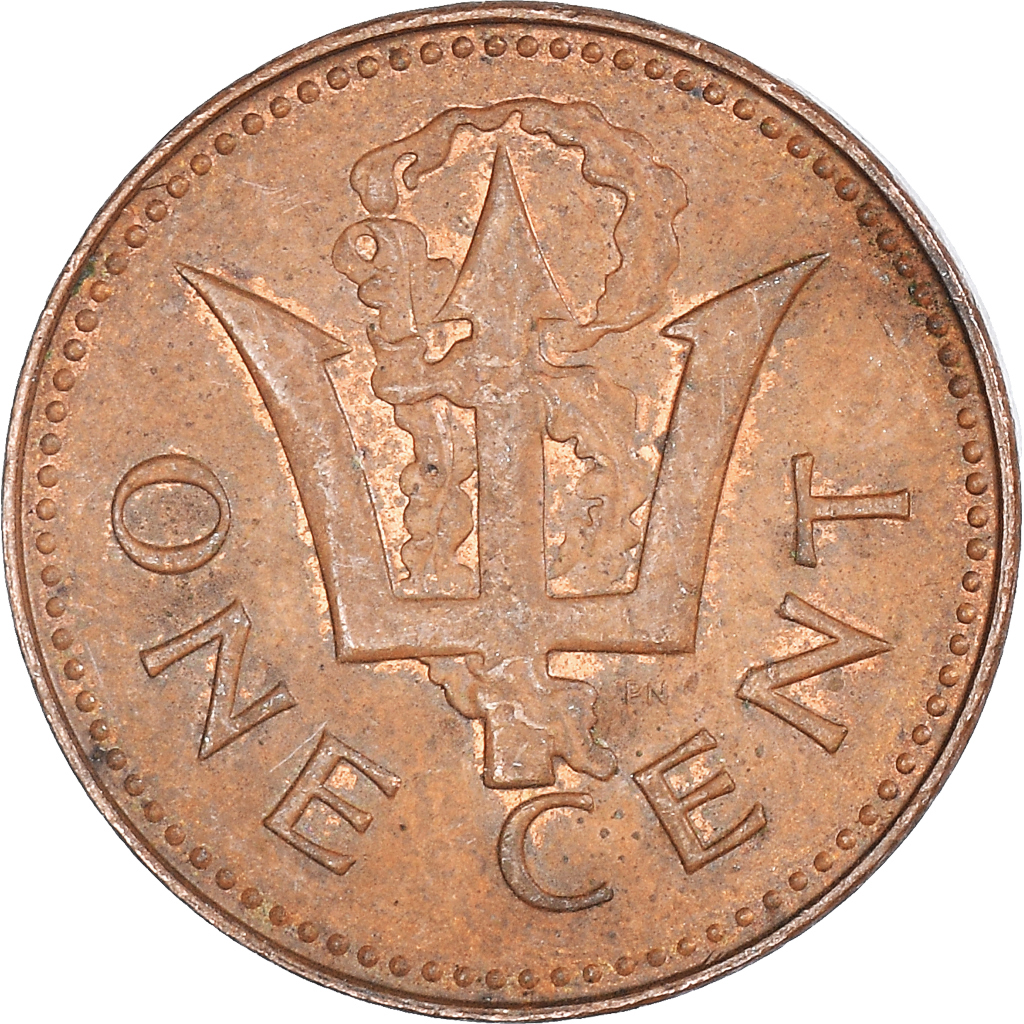 Moneda, Barbados, Cent, 1976