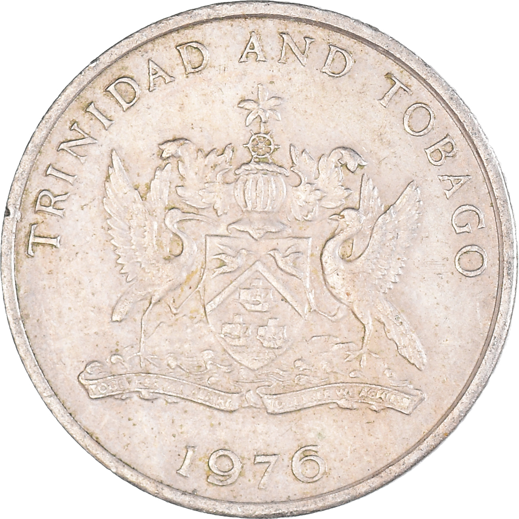 Moneda, TRINIDAD & TOBAGO, 25 Cents, 1976