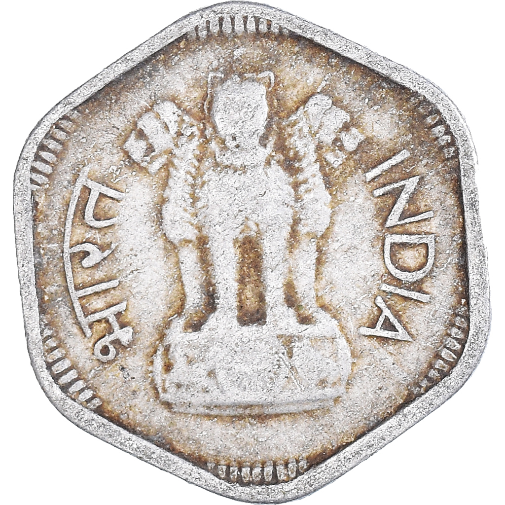 Coin, INDIA-REPUBLIC, 3 Paise, 1966