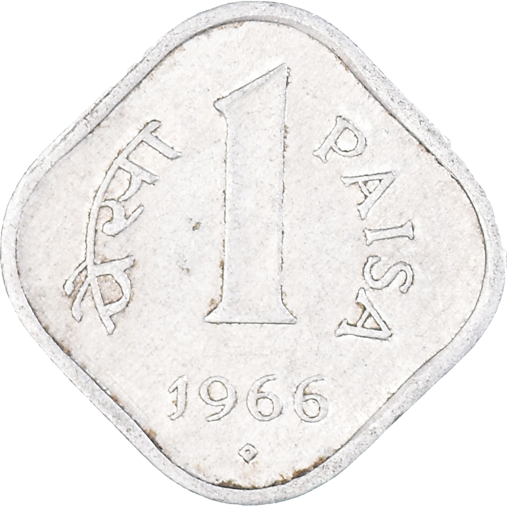Coin, INDIA-REPUBLIC, Paisa, 1966