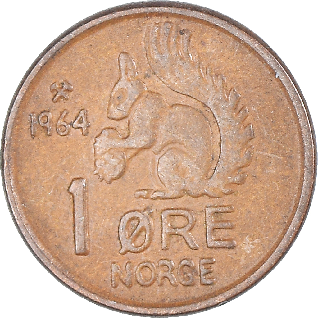 Moneda, Noruega, Ore, 1964