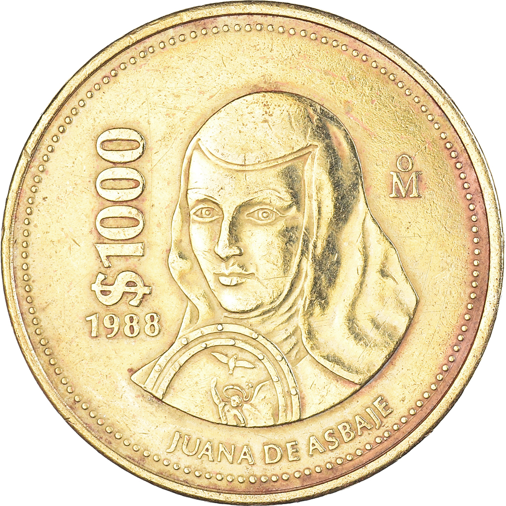 Coin Mexico 1000 Pesos 1988 North Central American And Caribbean 