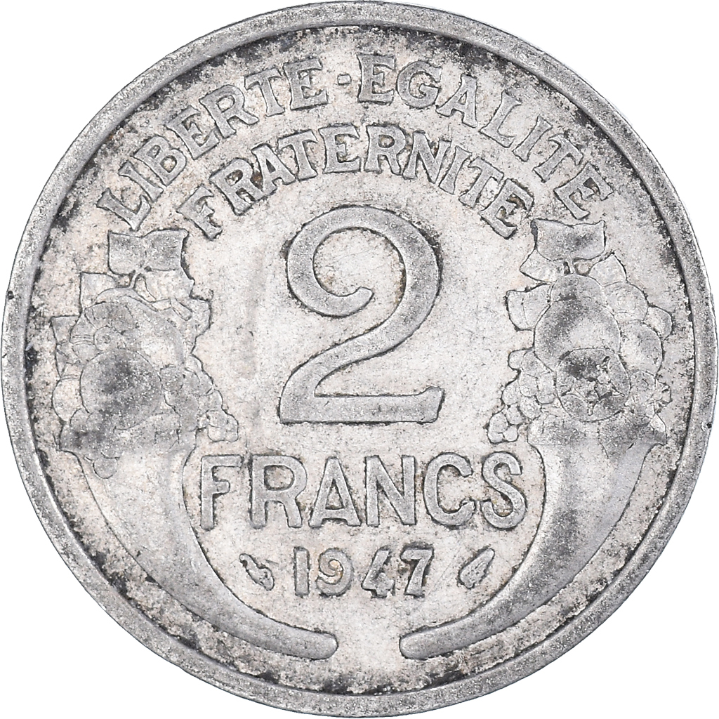 Moneda, Francia, 2 Francs, 1947