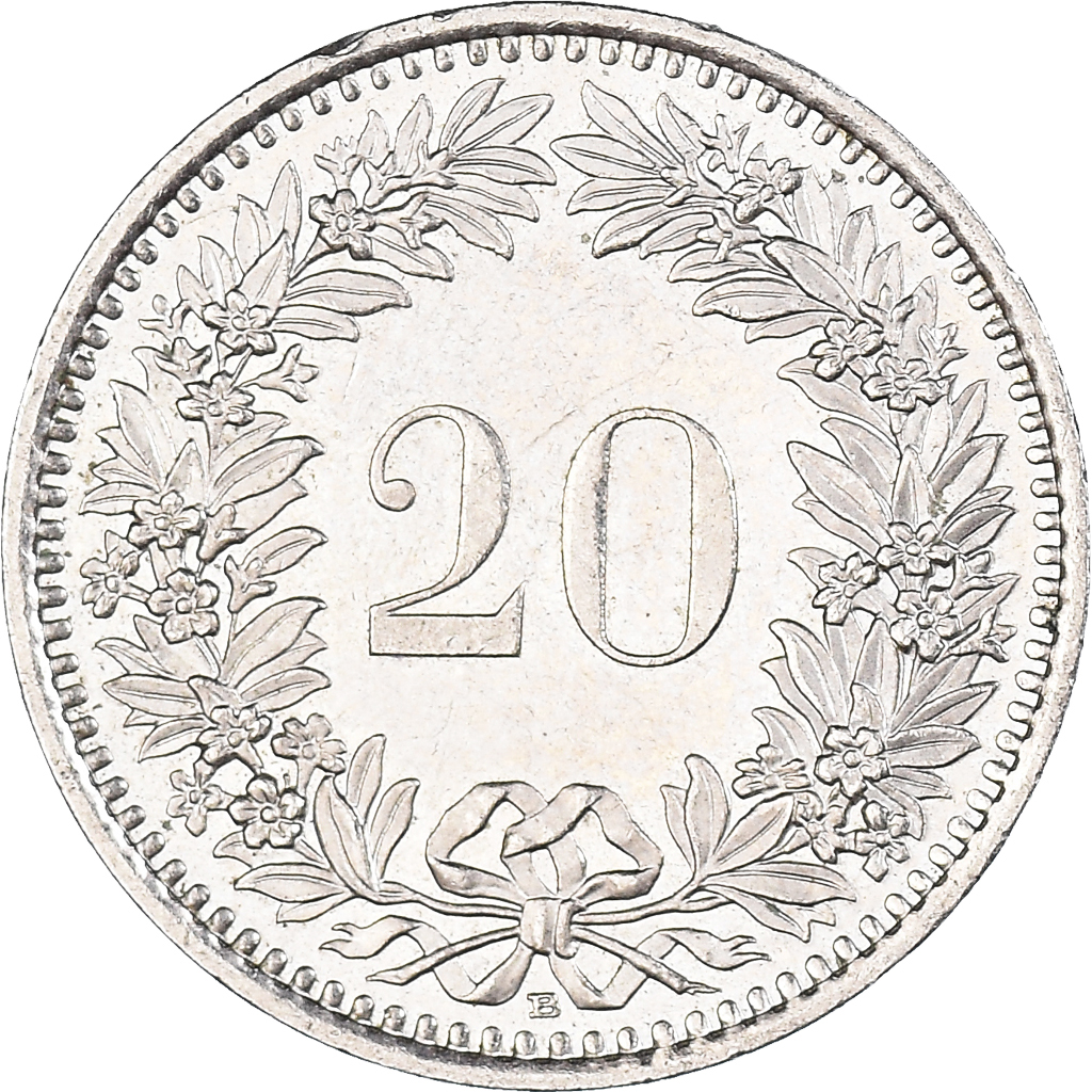 Coin, Switzerland, 20 Rappen, 2003