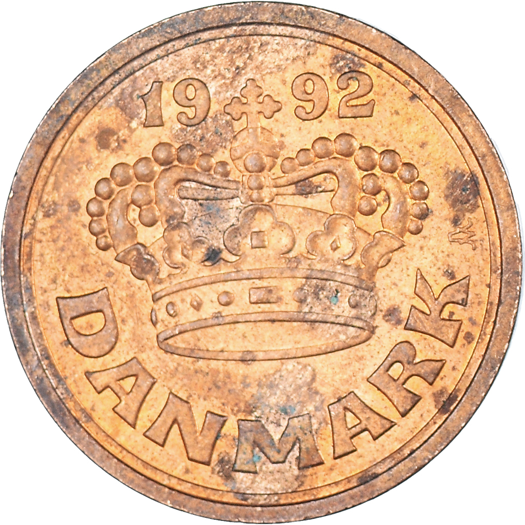 Moneda, Dinamarca, 50 Öre, 1992
