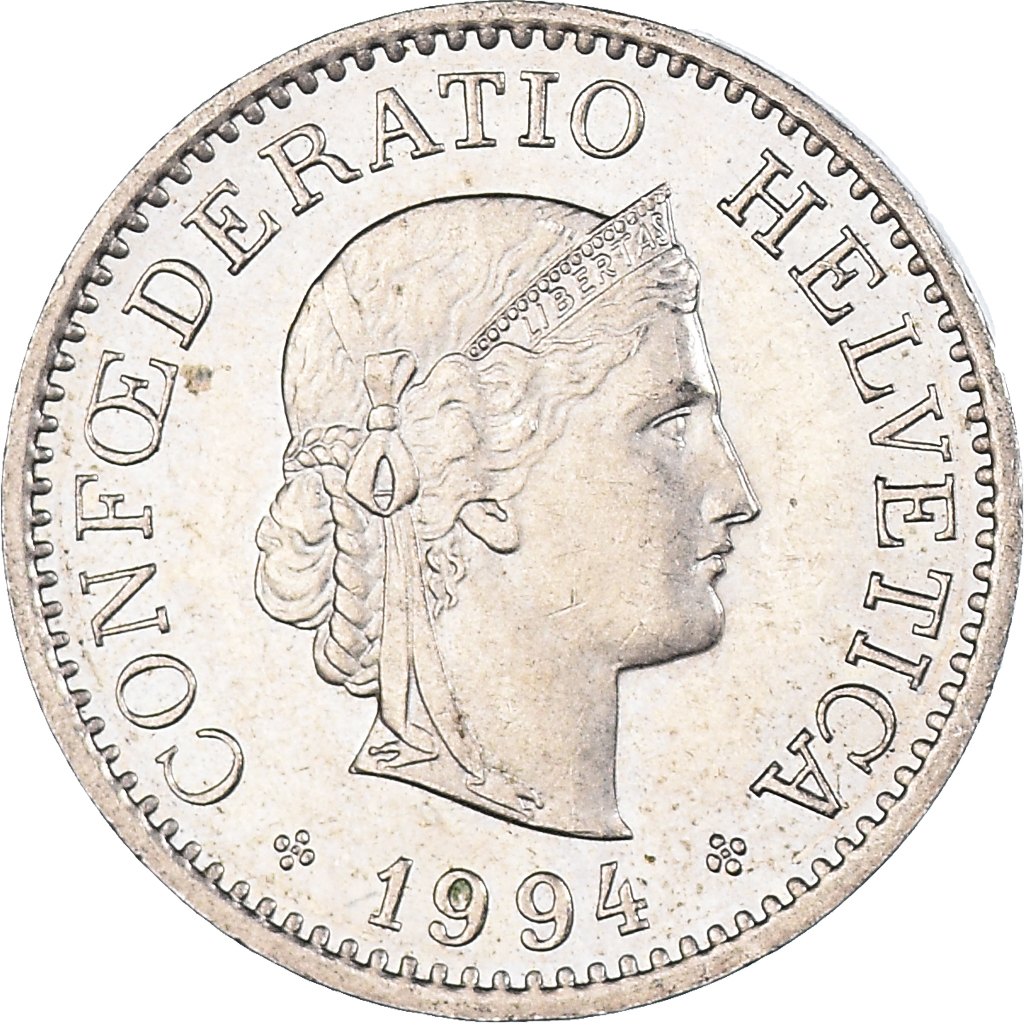 Moneda, Suiza, 10 Rappen, 1994