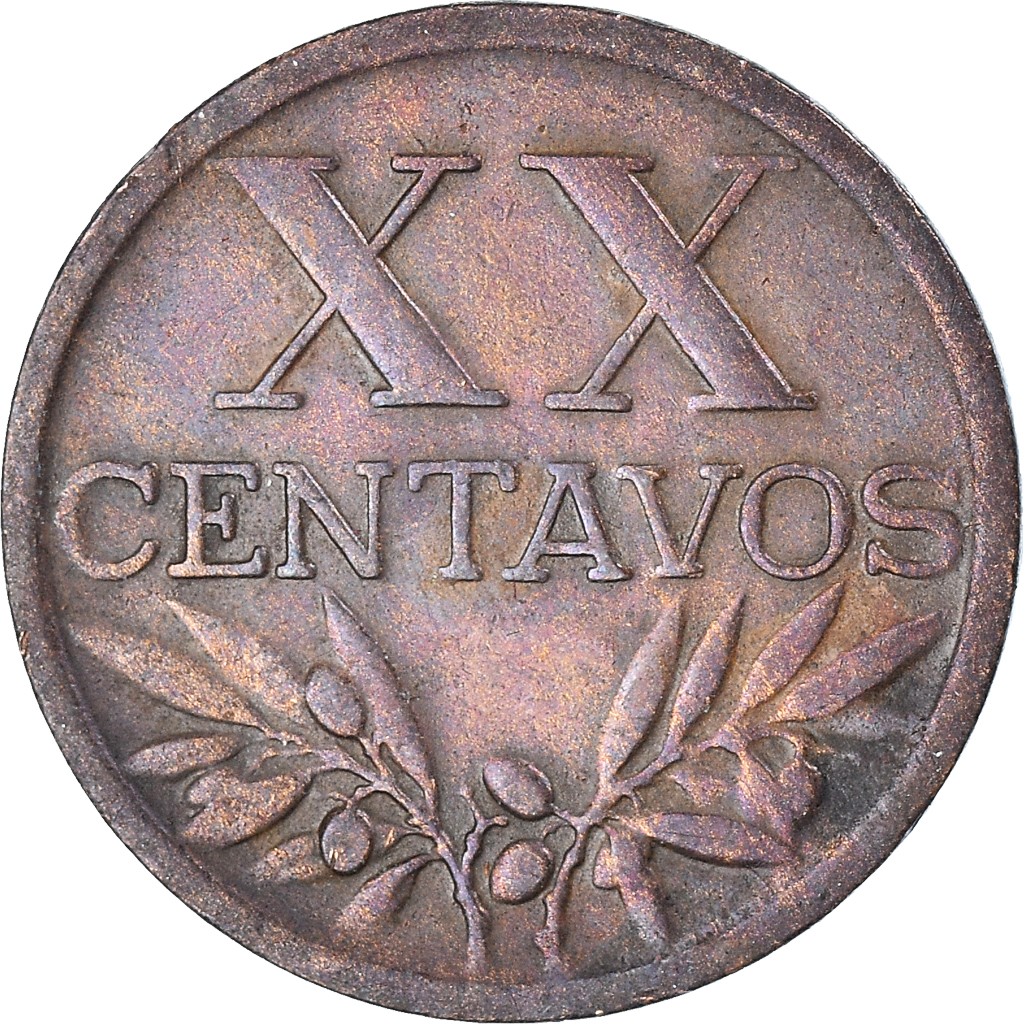 Moneda, Portugal, 20 Centavos, 1945