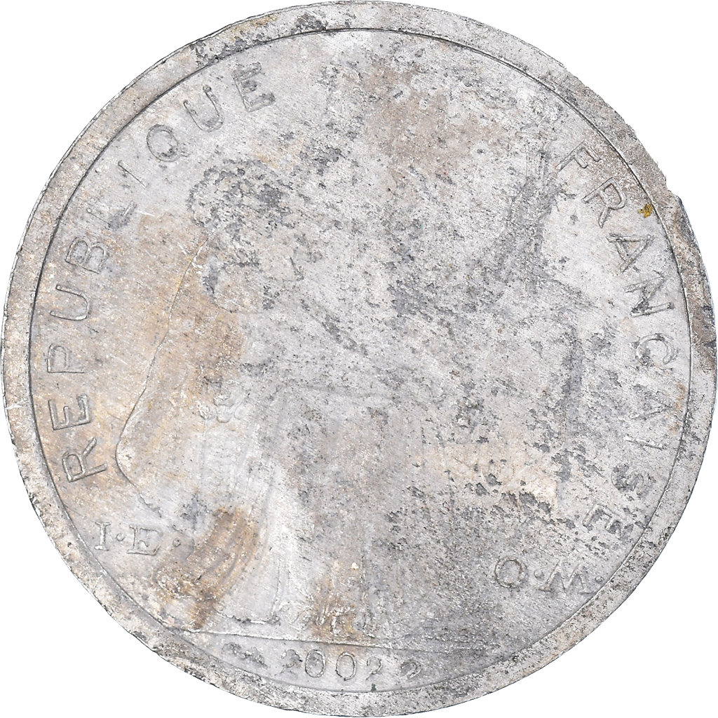 Moneda, Polinesia francesa, 2 Francs, 2002