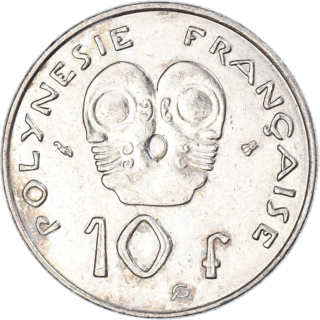 Moneda, Polinesia francesa, 10 Francs, 1995