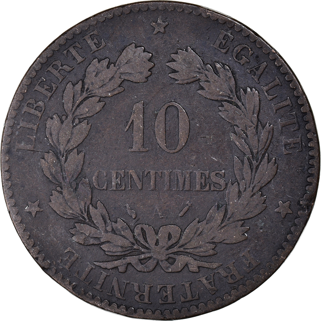 Coin, France, 10 Centimes, 1890