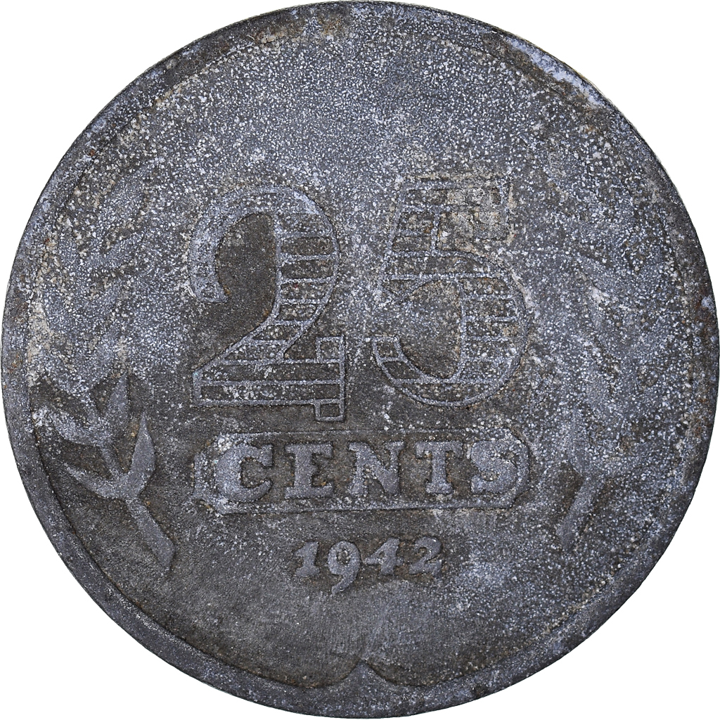 Coin, Netherlands, 25 Cents, 1942