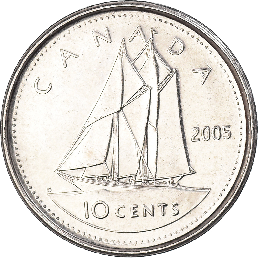 Moneda, Canadá, 10 Cents, 2005