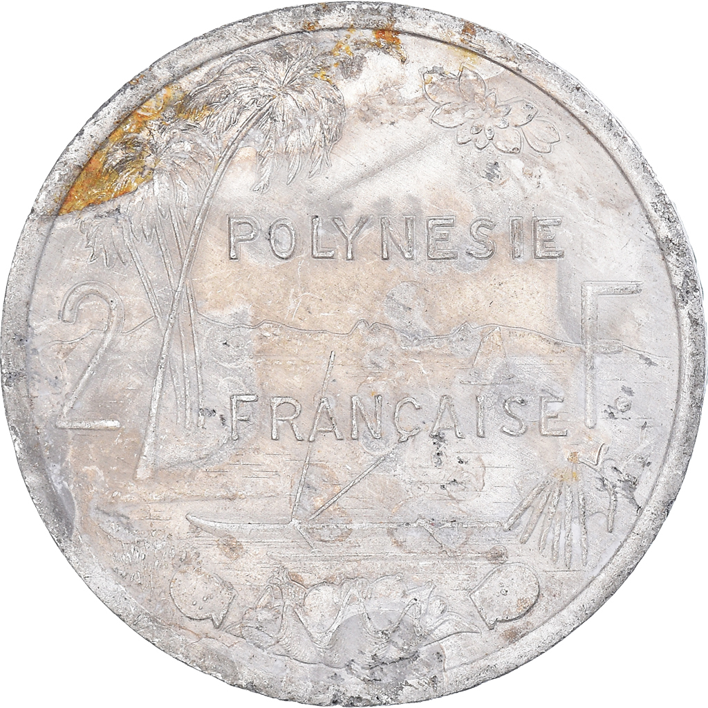 Moneda, Polinesia francesa, 2 Francs, 1999