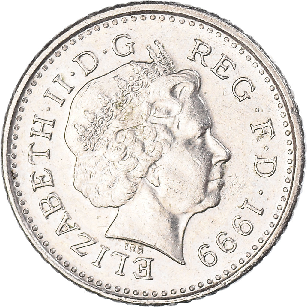Moneda, Gran Bretaña, 5 Pence, 1999