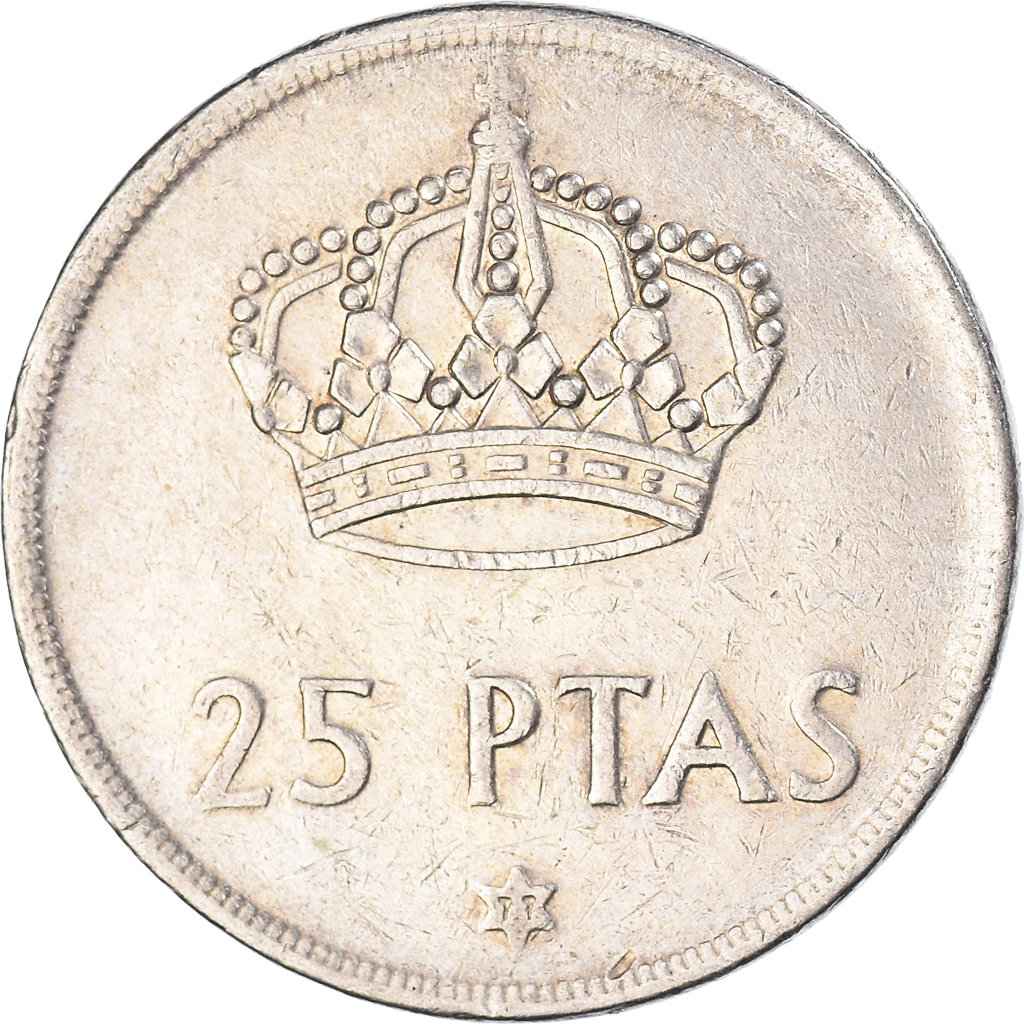 Moneda, España, 25 Pesetas, 1975