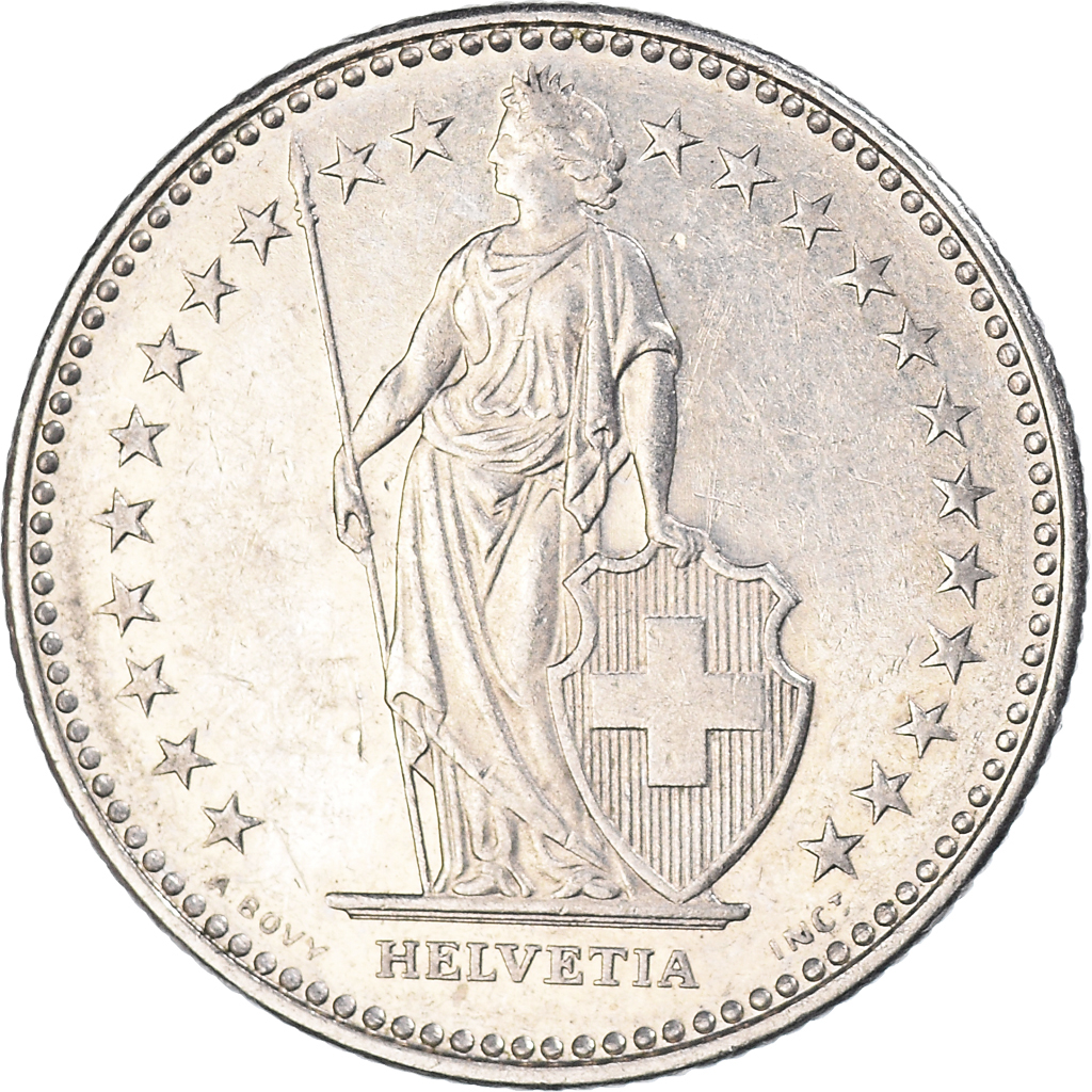 Moneda, Suiza, Franc, 1987