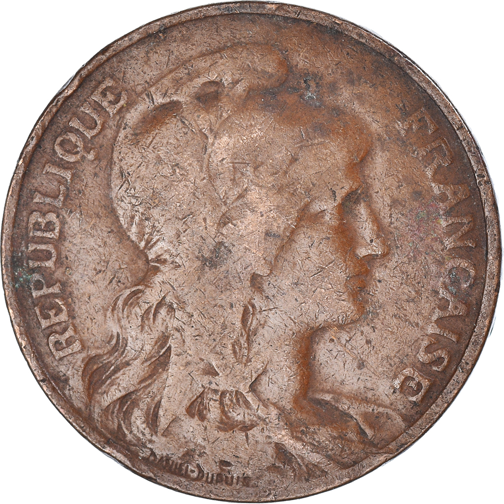 Moneda, Francia, 10 Centimes, 1914