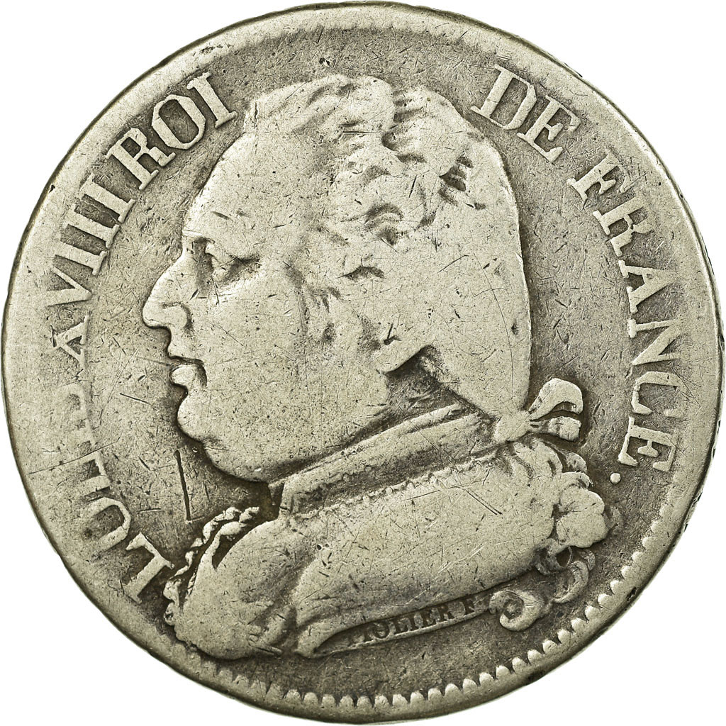 Coin, France, Louis XVIII, Louis XVIII, 5 Francs, 1815, Limoges, 