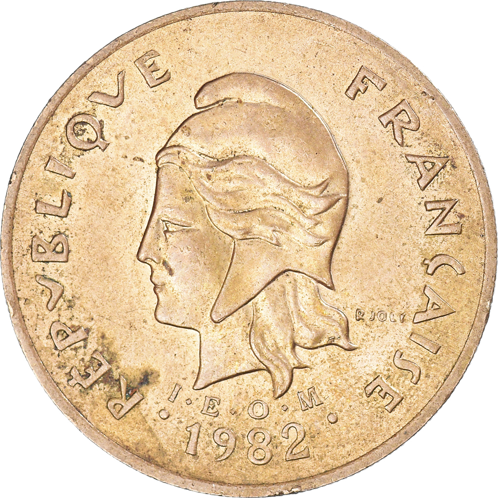 Moneda, Polinesia francesa, 100 Francs, 1982