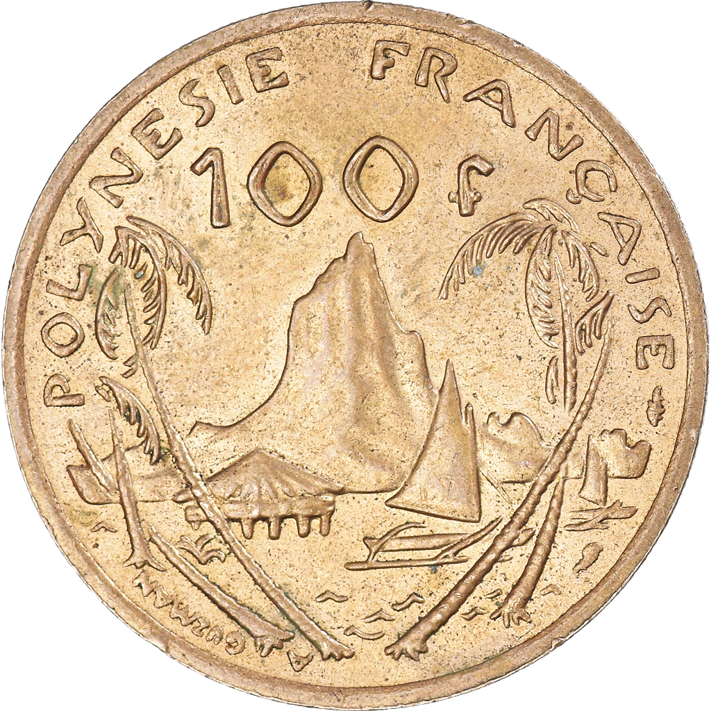 Moneda, Polinesia francesa, 100 Francs, 1982