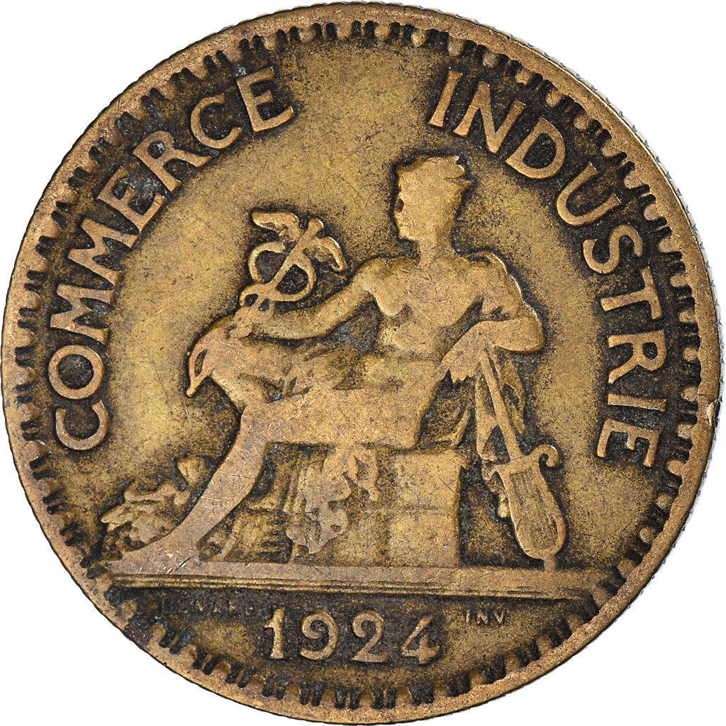 Moneda, Francia, Franc, 1924