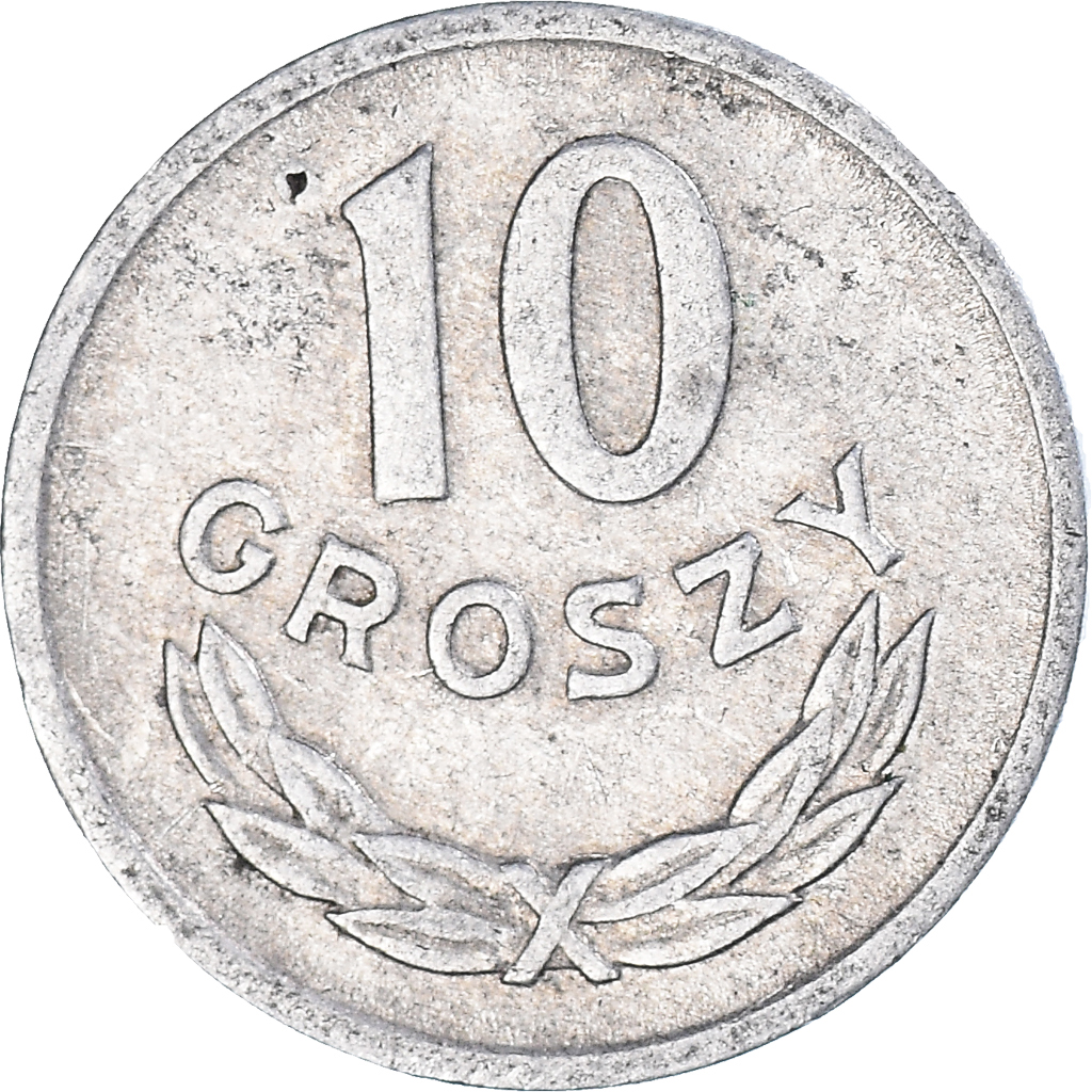 Moneda, Polonia, 10 Groszy, 1966