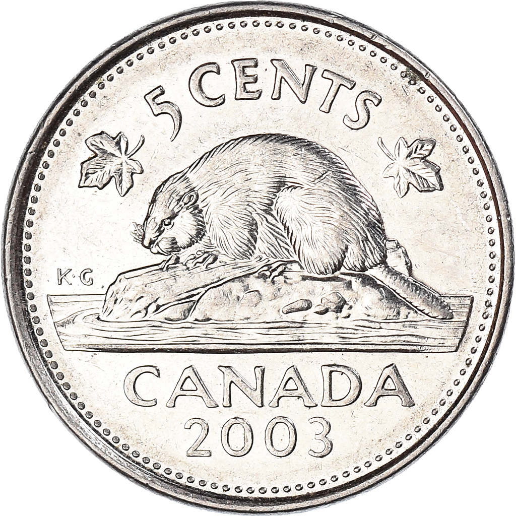 Moneda, Canadá, 5 Cents, 2003