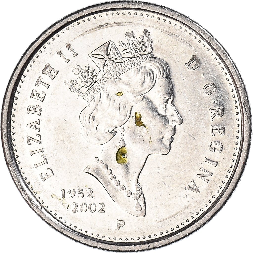 Moneda, Canadá, 25 Cents, 2002